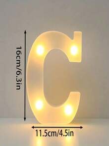 1pc 16cm Illuminated Letter Light, LED Alphabet Light, Glowing Letters, 26 Letters And 10 Numbers, Suitable For Various Occasions Like Parties, Proposals, Birthdays, Etc. - Warm white light - View 23