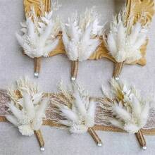 6pcs Mini Bouquets Real Dried Flowers, Immortal Flowers Wedding Favor Gifts, Office Desk, Living Room, Bedroom Decor Birthday Graduation