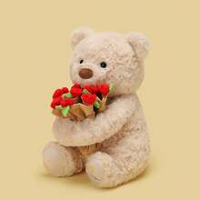 Valentine's Day Versatile Rose Bear Plush Toy, Aromatherapy, Cute Bear Children's Room Decoration, Perfect Gift For Christmas And New Year, Rose Hat, Teddy Bear As A Birthday Present For Your Girlfriend - Multicolor - View 8