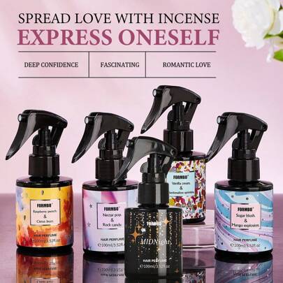 FORMBO 100ML FORMBO Hair Fragrance Spray, Fresh Air, Natural And Fresh, Lasting Fragrance, Deodorant, Antibacterial Household Air Freshener, Suitable For Rooms, Indoor, Outdoor, Parties, Parties, Holidays, Families, Offices, Is An Ideal Gift For Close Friends, Family, Relatives And Friends