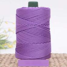 185 Yards X 3mm Polyester Tassel Cord, Braided Tassel Macrame Rope, Colorful Polyester Yarn Handwoven Tassel Cord For Crochet, Bags, Wall Hangings, Carpets, DIY Crafts, Plant Hangers, Tassel Projects - Multicolor - View 20