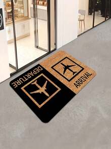 1/2 Pcs Jet Plane Takeoff & Landing Anti-Slip Doormat, Suitable For Entryway, Door Mat, Kitchen And Bathroom Home Decor - Kitchen Rug Set, Rectangular Rug, Home Decor - Multicolor - View 14