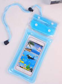 1 Peça Bolsa Impermeável para Telefone Celular com Câmara de Ar Transparente Grossa, Bolsa Impermeável de Deriva na Praia, Estojo Impermeável para Telefone Celular com Tela de Toque