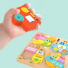 逻辑思维木制拼图游戏，动物、交通工具、卡通图案，早教玩具，儿童礼物 - 拼圖lhh - 查看 4