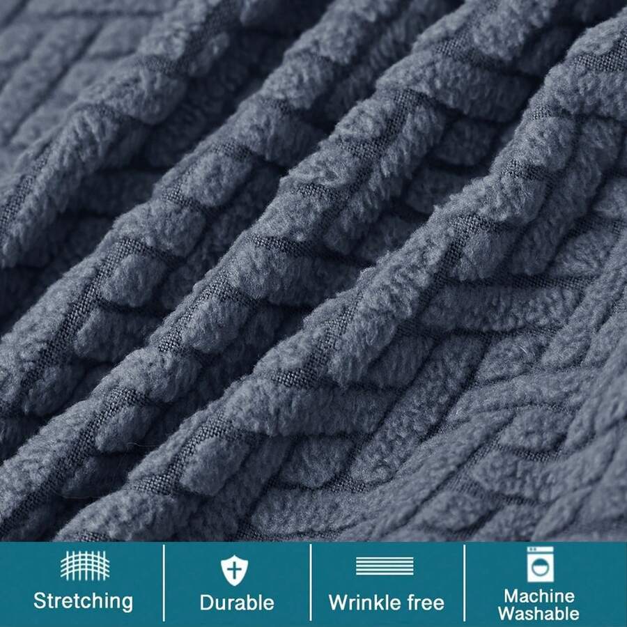 4 buah Sarung Kursi Bar Elastis dengan Sandaran, Sarung Kursi Bar Putar Jacquard yang Dapat Dicuci, Sarung Kursi Bar Putar Persegi, Sarung Pelindung Kursi Bar Beludru, Cocok untuk Kursi Bar dengan Sandaran Sedang-Rendah - MultiWarna - View 1