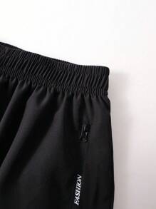 2pcs Teen Boys Breathable Mesh Casual Pants, Stylish & Versatile For Exercise, Sports, Outdoor, Spring/Summer - Black - View 4