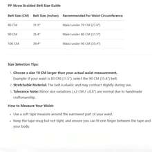 波西米亚编织草编夏季海滩度假可调节腰带，百搭腰带，适合裤子、连衣裙、牛仔裤，收紧腰部，凸显曲线，夏季、秋季、万圣节 - 米色 - 查看 5