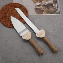 European Style Wedding Birthday Party Cake/Pizza Knife Spatula Set, Cake Cutting Utensils With Elegant Handle Design, Wedding Gift, Bridal Shower Gift, Baking Tools