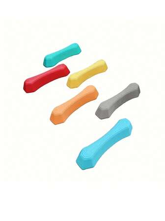 6pcs Kids Balance Stepping Stones Set, Multi-Color Plastic Balance Stepping Blocks For Coordination And Gross Motor Skill Development, Suitable For Indoor/Outdoor Children Fitness Course, Ages 3-12