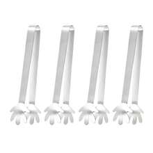 430不锈钢食物夹迷你零食夹ins风冰块饼干水果办公室糖夹创意食物夹小手掌形防滑钳厨房食物夹肉夹包子夹重型