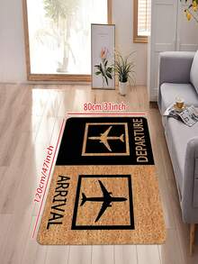 1/2 Pcs Jet Plane Takeoff & Landing Anti-Slip Doormat, Suitable For Entryway, Door Mat, Kitchen And Bathroom Home Decor - Kitchen Rug Set, Rectangular Rug, Home Decor - Multicolor - View 6