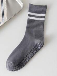 1 para/4 pary/6 par skarpetek do jogi w paski dla kobiet, silikonowe skarpetki antypoślizgowe do uprawiania sportów halowych i fitnessu, do połowy łydki, wiosna/lato