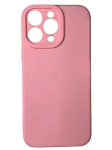 Case Cover Silicone Velvety Rubber With Closed Camera Square High Relief For Cell Phone 16 Pro Max Brown, Green, Orange, Red, Assorted Colors - Baby Pink - View 1