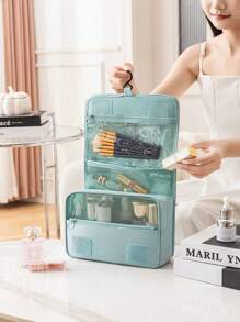 1 Stück Boho-Stil Reise Make-up Tasche, hängender Kulturbeutel, wasserdichte tragbare Aufbewahrungstasche für Make-up Pinsel, Handtücher, Zahnpasta, Strandutensilien, Hochzeitsdekoration, Brautjungfern Geschenk