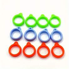 5pcs Adjustable Silicone Anti-Lost Vape Ring - DIY Compatible, Fits All Colors, Multi-Functional Accessory - Multicolor - View 4