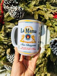 11oz La Mamá Más Chingona Coffee Mug, Modelo Beer Cup, Dia De Las Madres For Mexican Spanish Mom Mugs, Happy Mothers Day Gift Ceramic Drinkware - Daughter-in-law - View 3