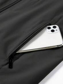 1 件男士户外休闲旅行摄影实用背心夹克，休闲风格 - 黑色 - 查看 5