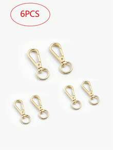 Fashion Bag Accessories - Metal Chain Strap, Closure Hook, Lock Clasp, Sold Individually - Gold - View 4