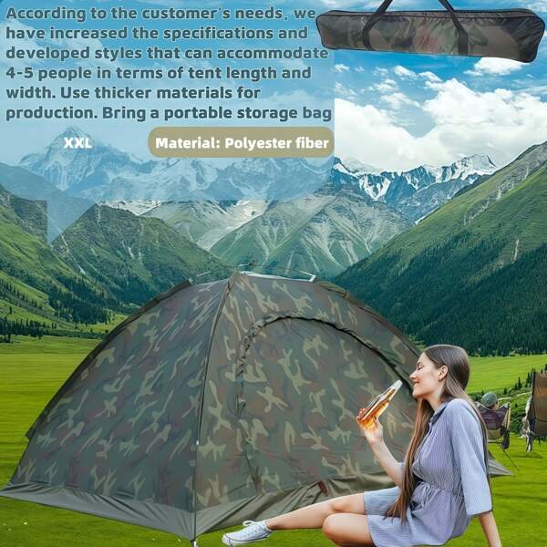 2-3 Person Outdoor Camping Tent, 20 Pieces Heavy Duty Metal Tent Pegs, Suitable For Camping Steel Tent Nails 8 Inches (Approx. 20.3 Cm) Durable And Not Easy To Break - 0.36 Diameter