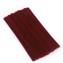 50/100/200/300 Uds. Limpiapipas rojos Ancora, tallos de chenilla rojos Ancora, limpiapipas rojos Ancora a granel para manualidades, suministros de manualidades con palitos peludos, limpiapipas de arte, limpiapipas de colores creativos para manualidades DIY y decoraciones de festivales