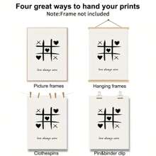 1/3pcs Luck And Love Wall Art Posters, Modern Style Wall Art, Illustrations Of Playing Cards, Dice, And Symbols Wall Art, Stylish And Canvas Artwork Wall Painting Gift, Ideal For Bedroom, Office, Living Room, Wall Decor, Home And Dorm Decoration, Unframed / Framed