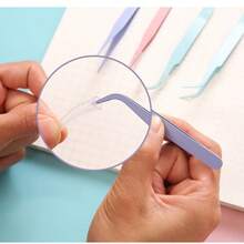 2件套精密镊子套装，钻石画工具，升级版防静电不锈钢弯头镊子，适用于钻石画、电子产品、实验室工作、珠宝制作、工艺品制作、焊接等。