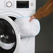 Tragbare selbststehende Wäschetonne, mit Reißverschluss - Multifunktionale Mesh Wäschetasche für Mützen, Kleidung und Accessoires, kompakter Vliesstoff-Aufbewahrungsorganizer, Wäschezubehör, Kleiderpflege, selbststehende Ausführung, Stoffkonstruktion, Wäschetasche