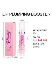 Lip Plumper Gloss, Natural Spicy Lip Plumping Booster Lip Plumping Oil, Ultra-Hydrating & Nourishing Plump And Pout Lip Plumper, Glossy Finish Fuller Lip Plumping Lip Gloss For Women Girls - 03 - 查看 2