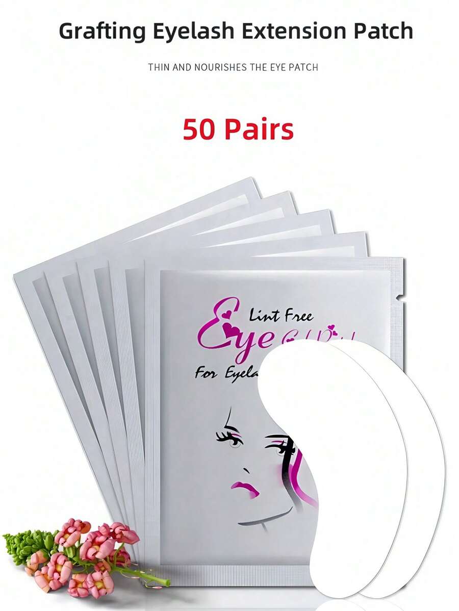50 paires de patchs de greffage pour extension de cils, pour extensions de cils, protection et isolation pour extensions de cils
