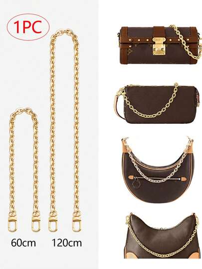Bag Chain Accessory Shoulder Strap DIY Decorate Underarm Side Chain Metal For Crossbody Bag Replacement Parts Customizable Chain Length