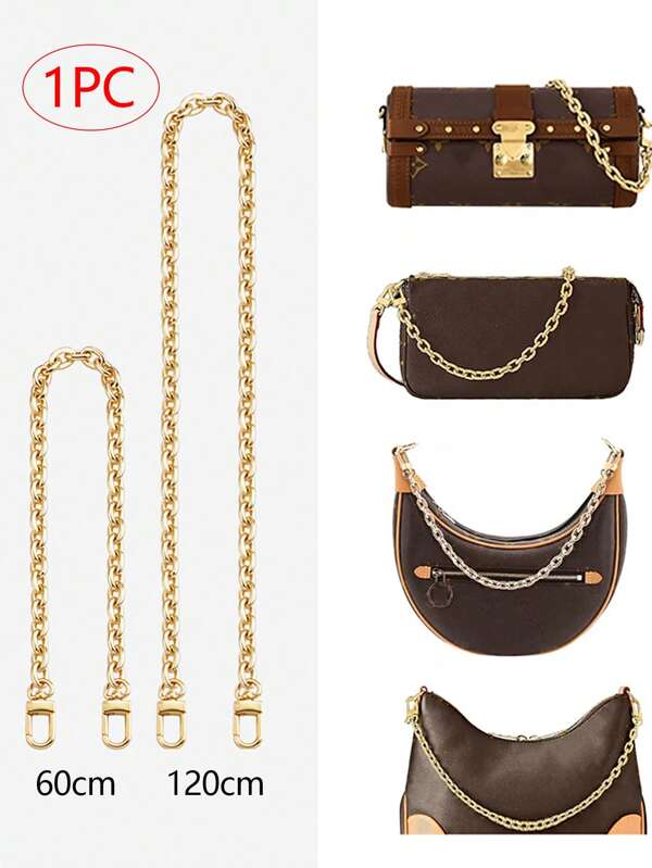 Bag Chain Accessory Shoulder Strap DIY Decorate Underarm Side Chain Metal For Crossbody Bag Replacement Parts Customizable Chain Length