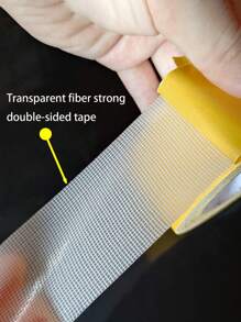 لفة واحدة من شريط لاصق قوي مزدوج الجانب، شريط لاصق فائق القوة، شريط لاصق مزدوج الجانب، لتثبيت السجاد والإكسسوارات والديكورات الزفاف وإطارات الصور وديكور المنزل وغيرها