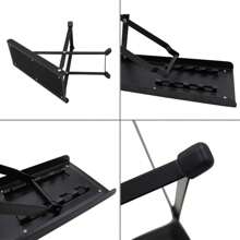 Miwayer Guitar Footrest Pedal 4/6 Position Height Footboard Metal Non-Slip Rubber Pad Adjustable Folding  For Guitar Accessories