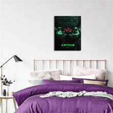 1pc Matrix Room Aesthetic Decoration Painting, Canvas Wall Painting, Living Room Poster, Bedroom Painter Home Decoration, Modern Frameless Wall Arts Posters