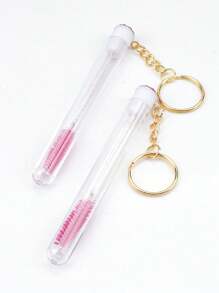 1pc Keychain Design Eyelash Brush With Tube