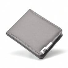 Men's Casual Horizontal Wallet PU Leather Credit Card/ID Holder Bifold Short Wallet Suitable For Men Wallet Mini Wallet Purse Wallet Small Wallet School Supplies