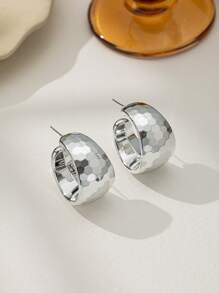 Boucles d'oreilles mode européennes et américaines, grands anneaux acryliques avec un design géométrique, bijoux pour femmes