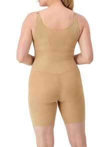 Womens Body Shaper, Wear-Your-Own-Bra Firm Control Shapewear, Open-Bust Shaper - 黑色 - 查看 8