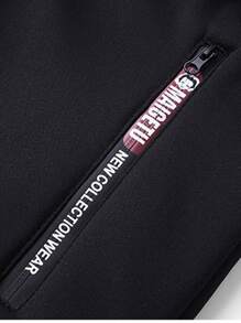 Giacca con cappuccio da uomo, imbottita termicamente, antivento, casual e di moda, giacca esterna spessa per primavera, autunno e inverno, in pile