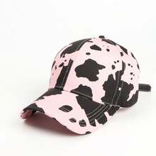 Leopard, Cow, Zebra Print Baseball Hat, Unisex Sun Protection Curved Visor Cap - Multicolor - View 10