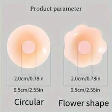 10 Reusable Seamless Silicone Nipple Covers - Invisible, Self-Adhesive, Anti-Convex Breast Patches For Women - Comfortable, Breathable, And Easy To Clean Bra Accessories(2/10pcs)
