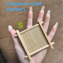 1 Pack Summer Hamster Cooling Pad, Guinea Pig & Teddy Plush Ice Bed, Bamboo Woven Square Small Pet Mat, Soft & Breathable, No-Assembly, For Small Pets