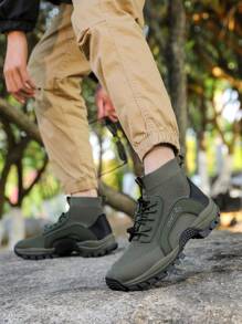 Zapatos resistentes para senderismo al aire libre, zapatos para escalar montañas antideslizantes, zapatos transpirables de suela gruesa anti-pinchazos, zapatos versátiles deportivos y casuales