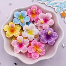 10/20/30pcs Cute Cartoon Animal & Ice Cream Shaped Resin Accessories, Flat Back, No Hole, Decorative Craft, Cat, Dog, Pig, Bear, Panda, Ice Cream, DIY Supplies, Create Your Own Unique Designs