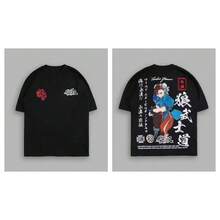 DARC SPORT Brand Cotton Women T-Shirts New Premium NFGU Wolves Hip Hop Oversized Gym Tee Unisex Couple T Shirt DARCSPORT Men Top - Black(黑色)2 - 查看 1