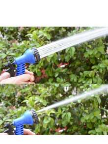 3 Times Extension Expansion Water Pipe After Passing Water, High-Pressure Irrigation Washing Car Sprinkler Pipe Shrinkage Garden Hose Spray Gun Tool, Watering Equipment - Green - View 3
