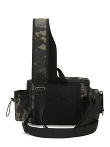 1 件男士多功能户外钓鱼装备包，耐用牛津尼龙鱼竿包，便携式渔具收纳包，带多个挂点和隔层，完美的钓鱼爱好者礼物