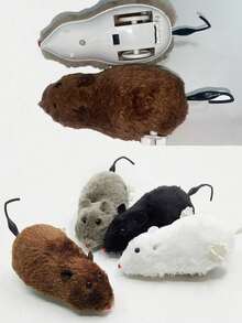 1pc Cat Toys Tease Cats And Mice Plush Simulation Self-Hilarity To Relieve Boredom And Eliminate Kittens Teasing Cat Pet Supplies - Multicolor - View 9