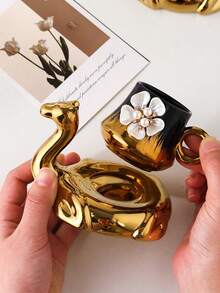 1 Set de taza y platillo de cerámica para café, vajilla para hogar, comedor, sala de estar, regalo ideal para té, café, leche, jugo, adecuado para bodas, fiestas, cumpleaños