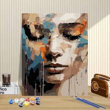 DIY Acrylic Painting By Numbers Kit, 40x50cm Comes With Paints & Brushes, Perfect For Stress Relief, Beginner Friendly, Beautiful Human Structure, Decoration For Home Wall, Ideal Gift For Friends (Unframed) - Multicolor - View 7